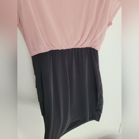 Enfocus Petite Glitter Bottom Ruffle Dress - Picture 6 of 8